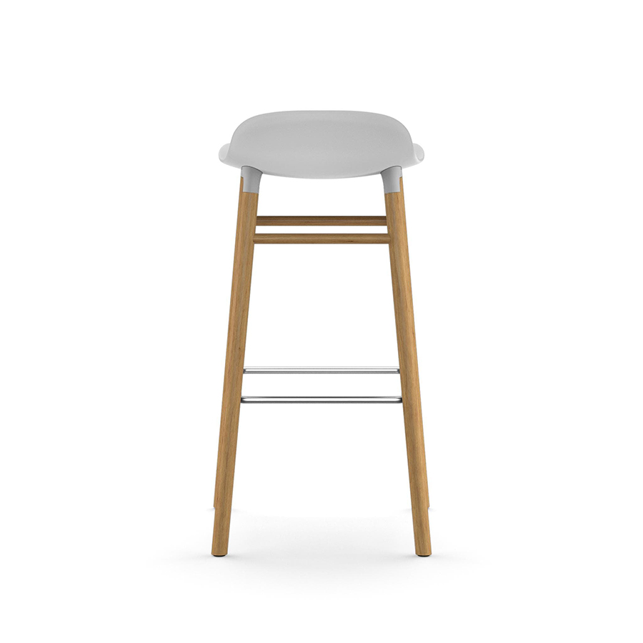 NORMANN COPENHAGEN stool FORM BARSTOOL H 75 cm with oak base