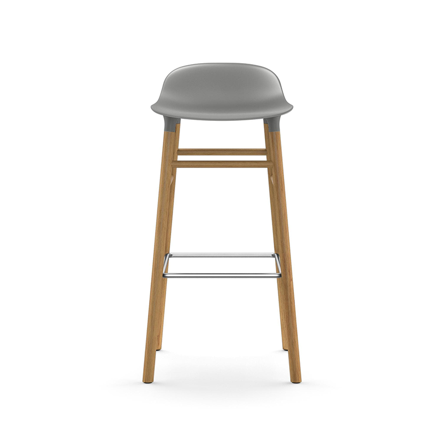 NORMANN COPENHAGEN stool FORM BARSTOOL H 75 cm with oak base