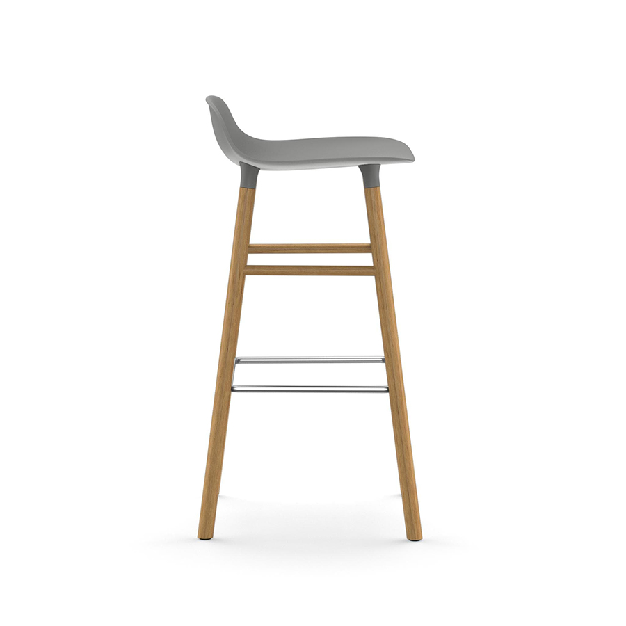NORMANN COPENHAGEN stool FORM BARSTOOL H 75 cm with oak base