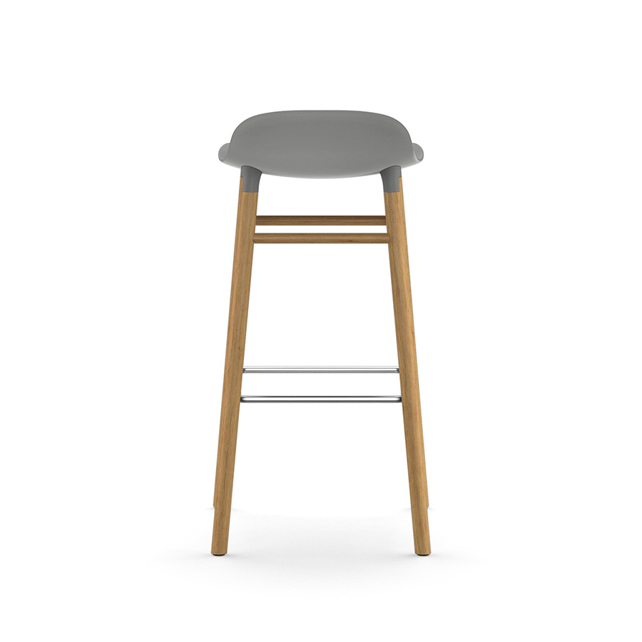 NORMANN COPENHAGEN stool FORM BARSTOOL H 75 cm with oak base