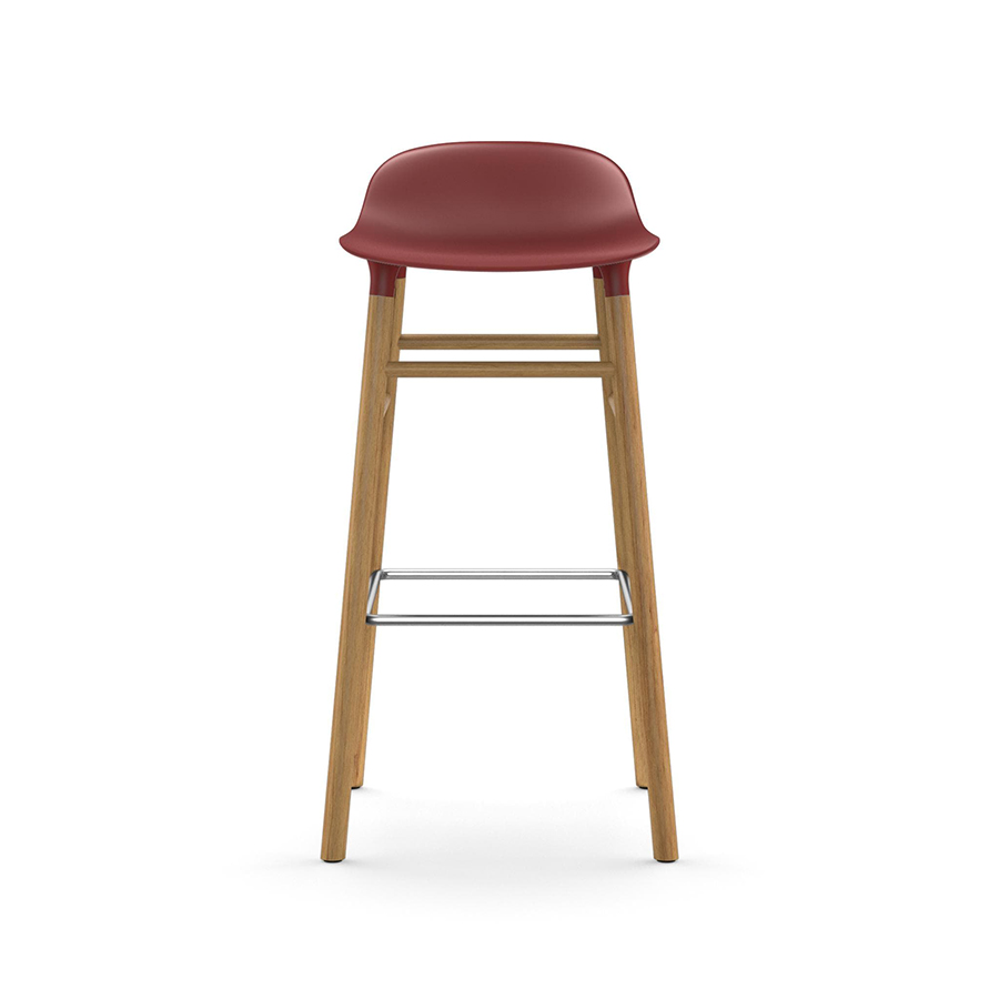 NORMANN COPENHAGEN stool FORM BARSTOOL H 75 cm with oak base