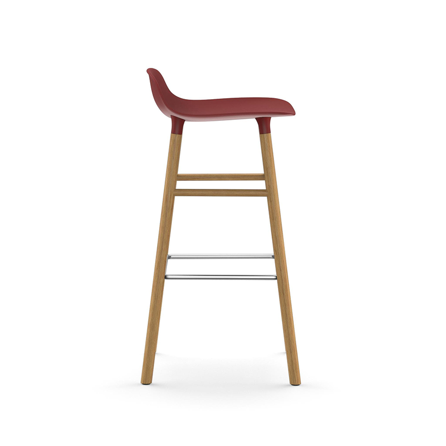 NORMANN COPENHAGEN stool FORM BARSTOOL H 75 cm with oak base