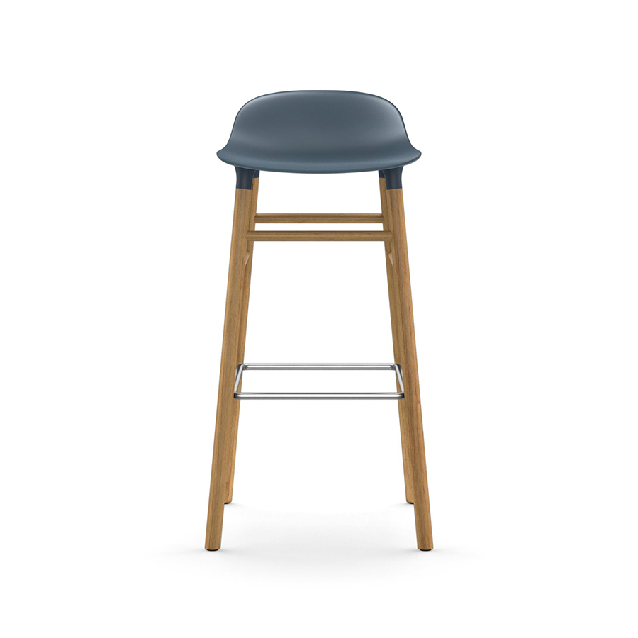 NORMANN COPENHAGEN stool FORM BARSTOOL H 75 cm with oak base