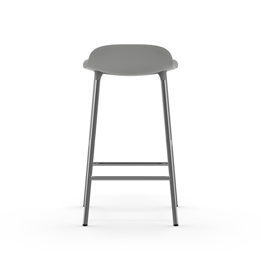 NORMANN COPENHAGEN stool FORM BARSTOOL H 65 cm with chromed base