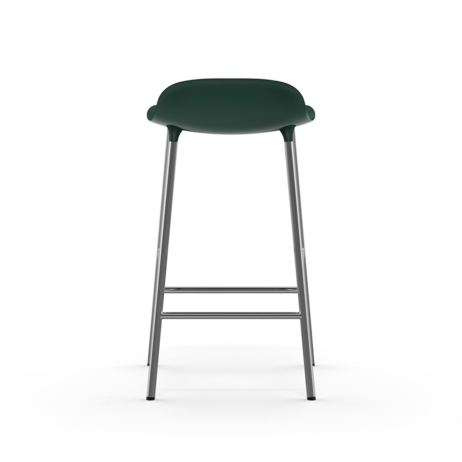 NORMANN COPENHAGEN stool FORM BARSTOOL H 65 cm with chromed base