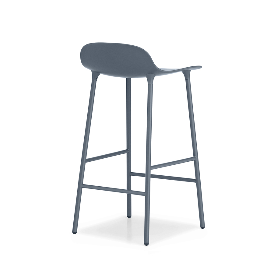 NORMANN COPENHAGEN stool FORM BARSTOOL H 65 cm with lacquered steel base