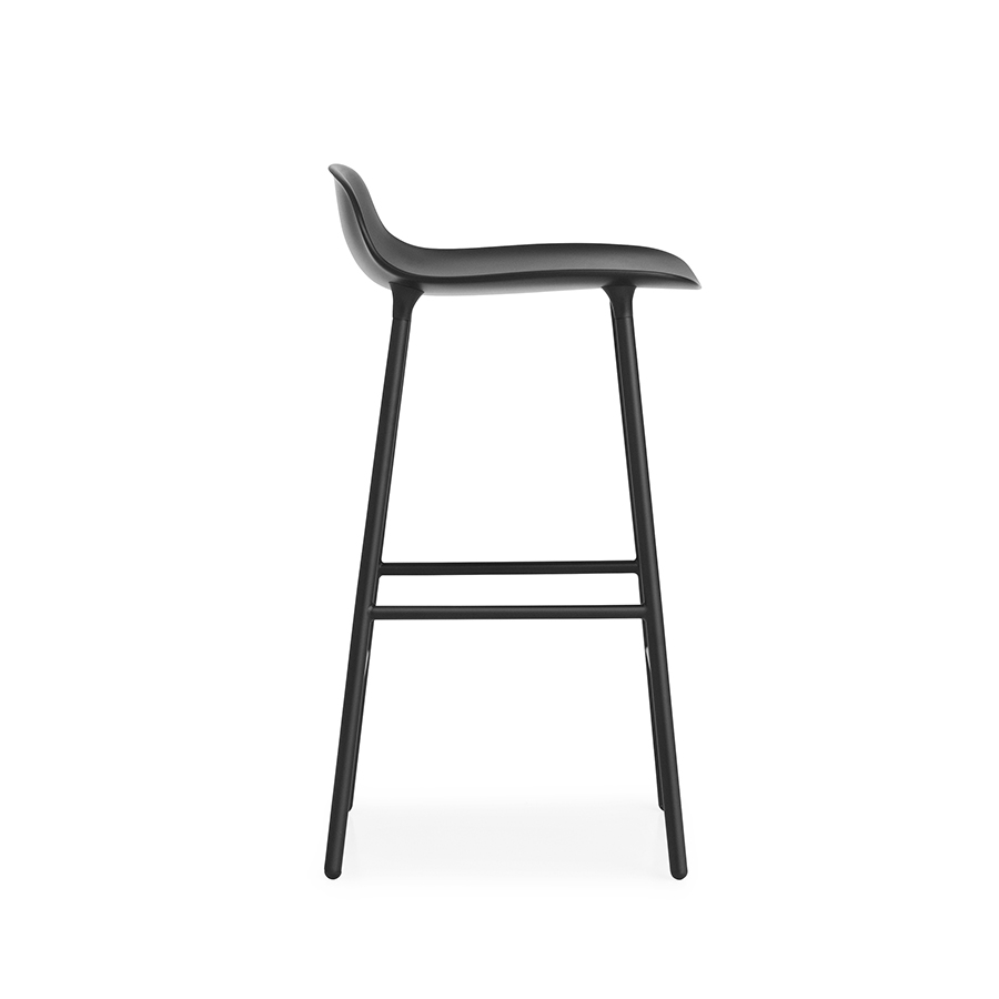 NORMANN COPENHAGEN stool FORM BARSTOOL H 65 cm with lacquered steel base