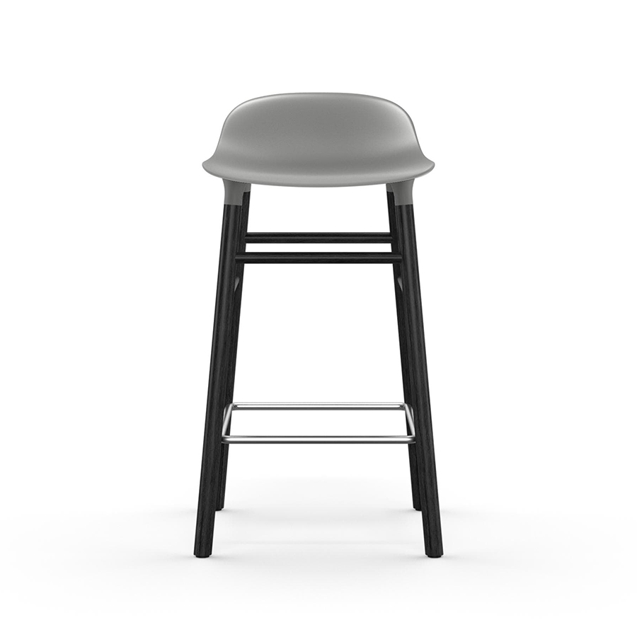 NORMANN COPENHAGEN stool FORM BARSTOOL H 65 cm with black wood base