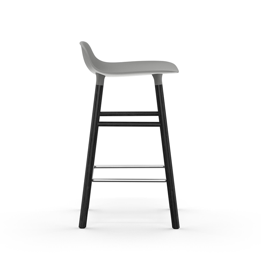 NORMANN COPENHAGEN stool FORM BARSTOOL H 65 cm with black wood base