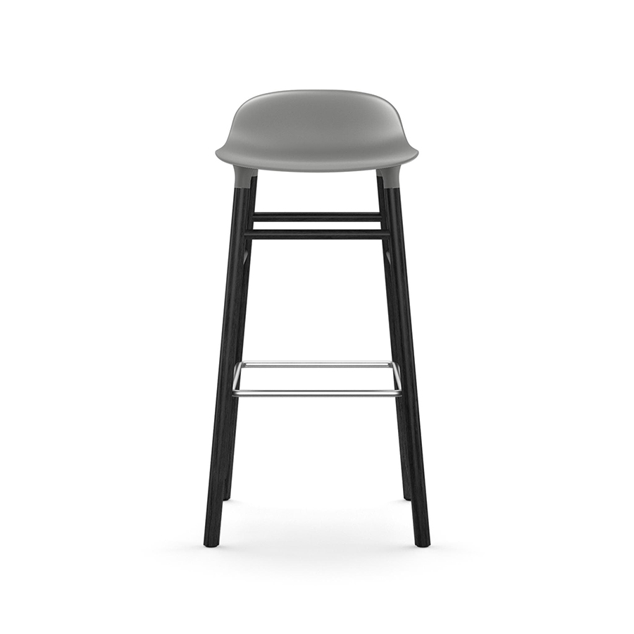 NORMANN COPENHAGEN stool FORM BARSTOOL H 75 cm with black wood base