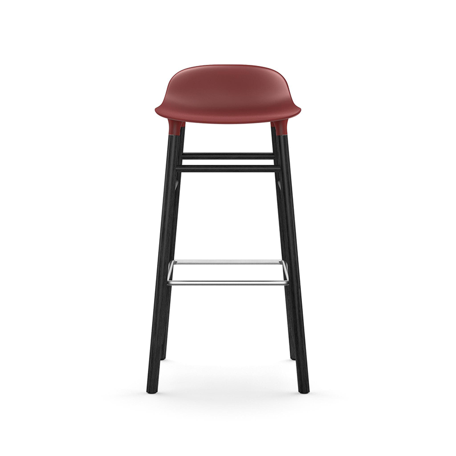 NORMANN COPENHAGEN stool FORM BARSTOOL H 75 cm with black wood base