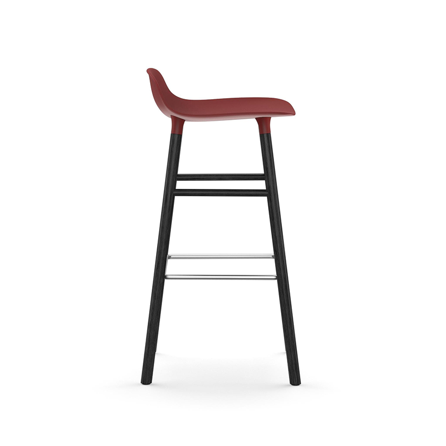 NORMANN COPENHAGEN stool FORM BARSTOOL H 75 cm with black wood base