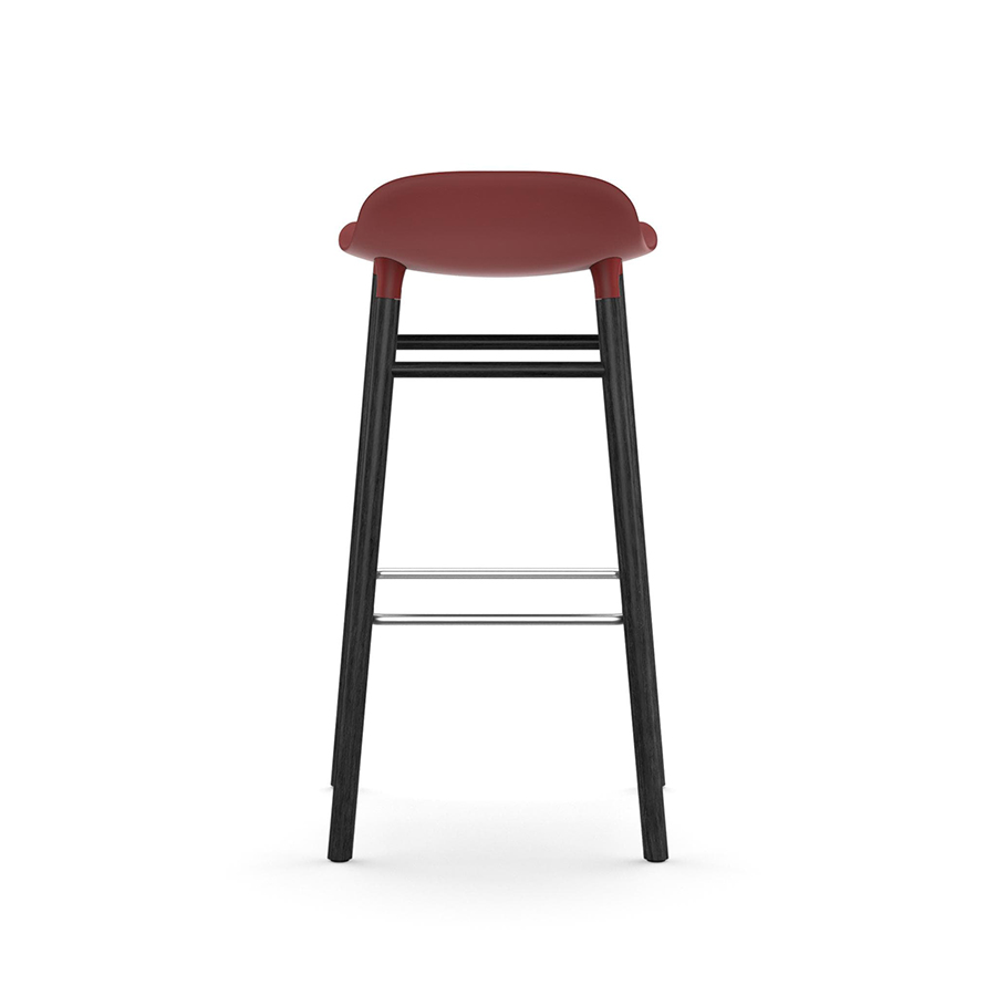 NORMANN COPENHAGEN stool FORM BARSTOOL H 75 cm with black wood base