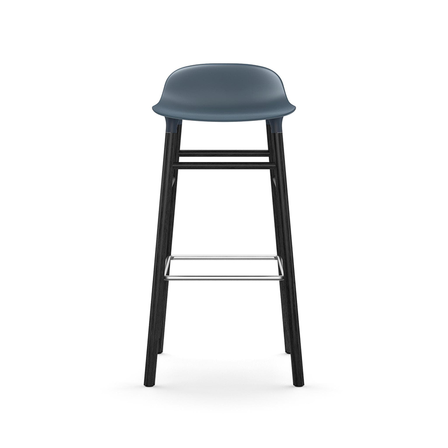 NORMANN COPENHAGEN stool FORM BARSTOOL H 75 cm with black wood base