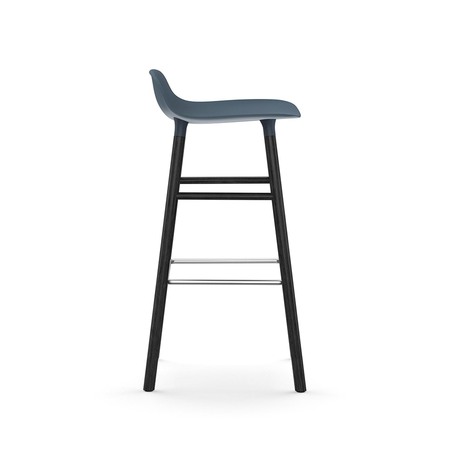 NORMANN COPENHAGEN stool FORM BARSTOOL H 75 cm with black wood base