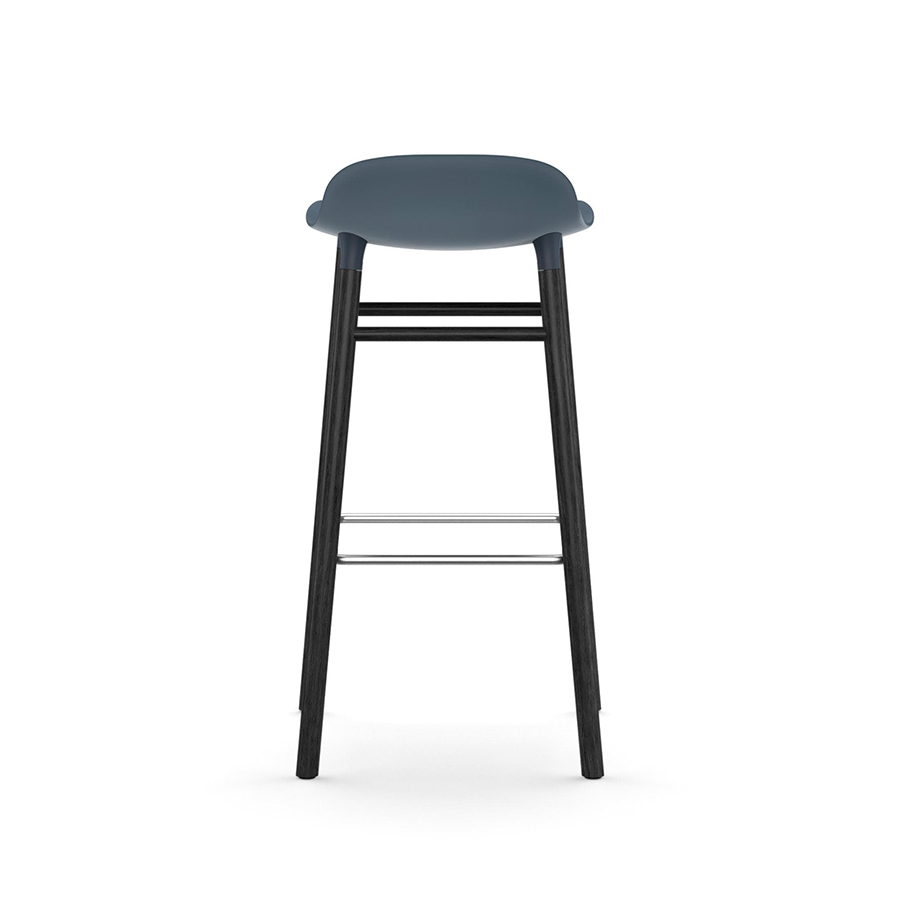 NORMANN COPENHAGEN stool FORM BARSTOOL H 75 cm with black wood base