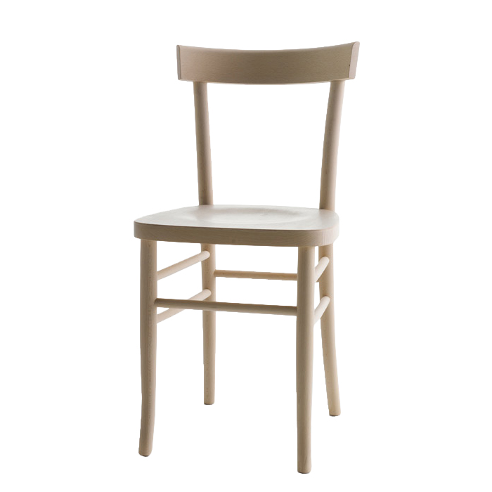 HORM set de 2 chaises CHERISH (Hêtre naturel verni - Hêtre massif)
