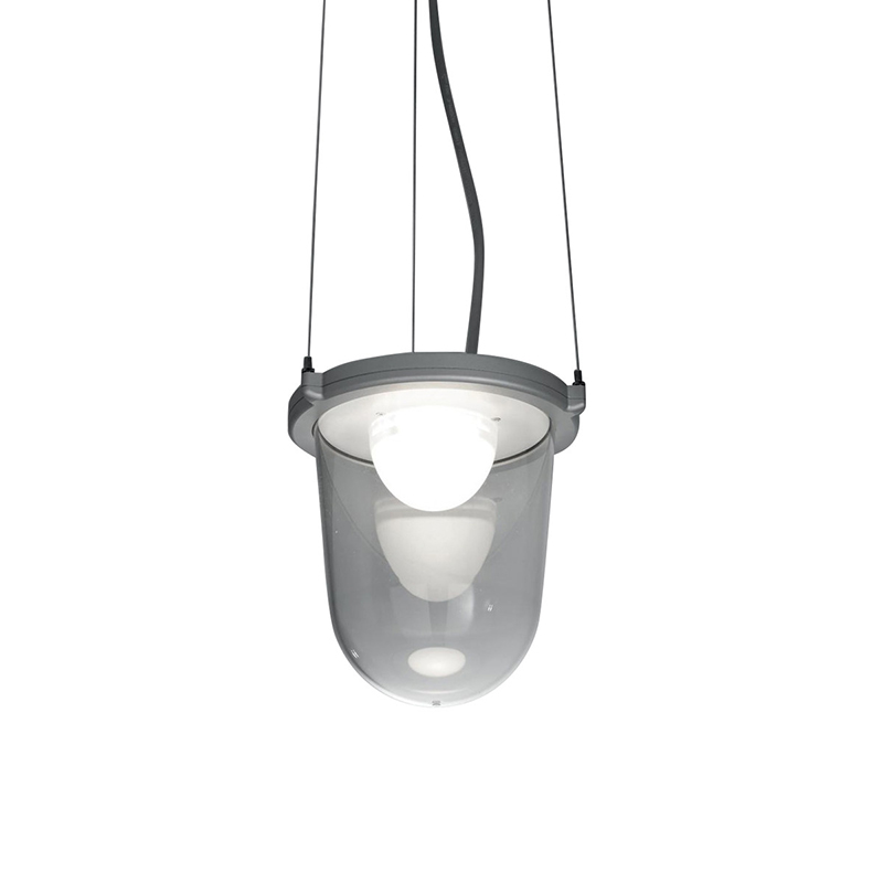 ARTEMIDE lampe à suspension TOLOMEO LAMPIONE OUTDOOR (Gris - Aluminium poli)