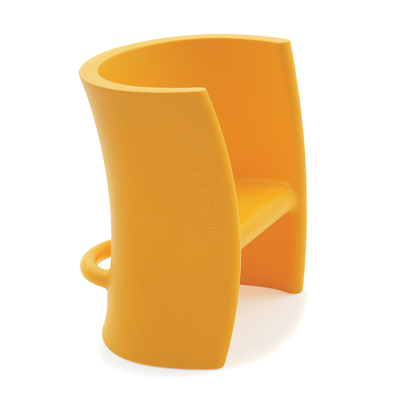 MAGIS chaise ou cheval à bascule pour enfants TRIOLI (Jaune - Polyéthylène)