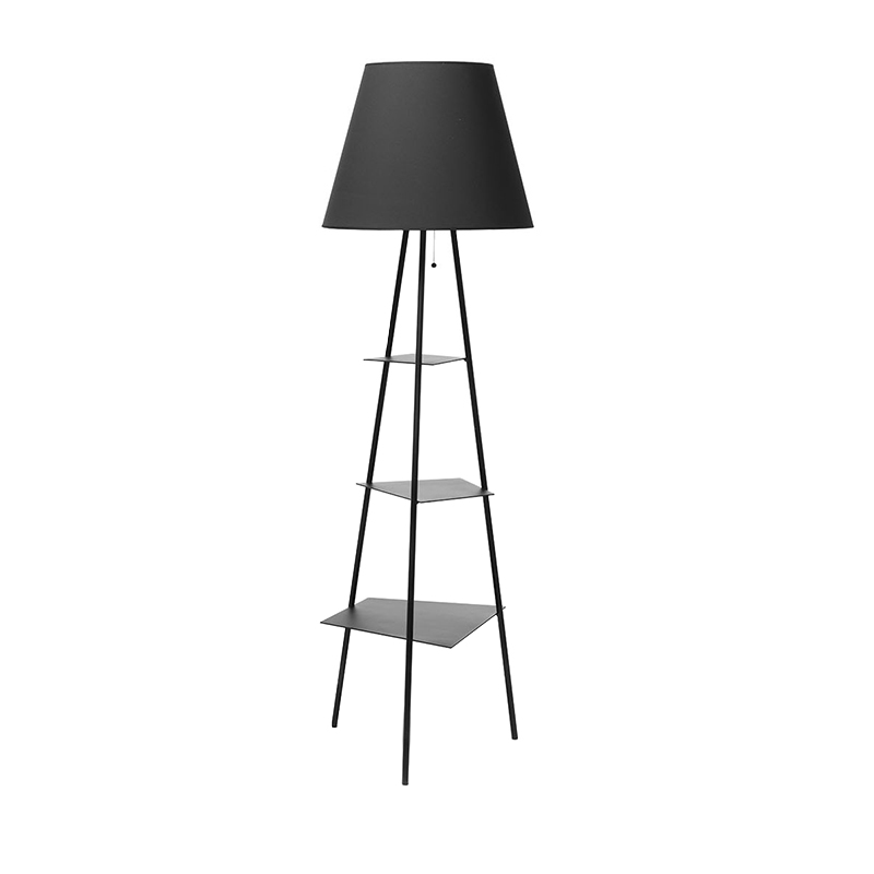MOGG lampadaire TRI.BE.CA. (Noir - métal, coton, pvc)