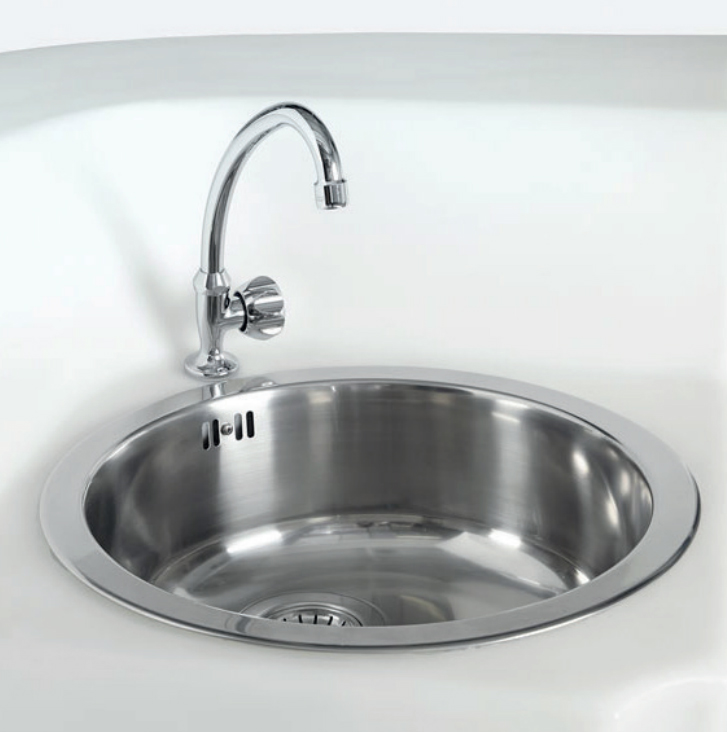 SLIDE luminous bar counter with sink and mixer JUMBO CORNER