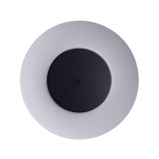 FONTANA ARTE lampe murale applique LUNAIRE LED (Réflecteur blanc et disque avant noir - Métal)
