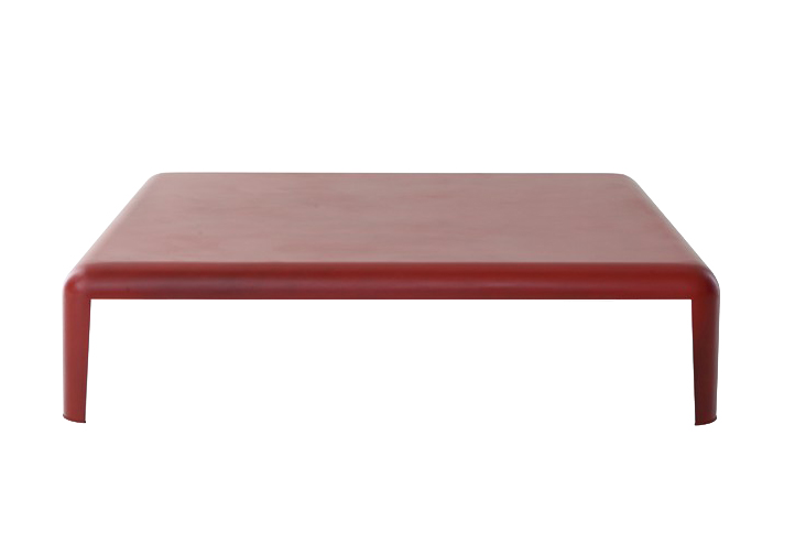 PORRO table basse FERRO (rouge antique - Métal)
