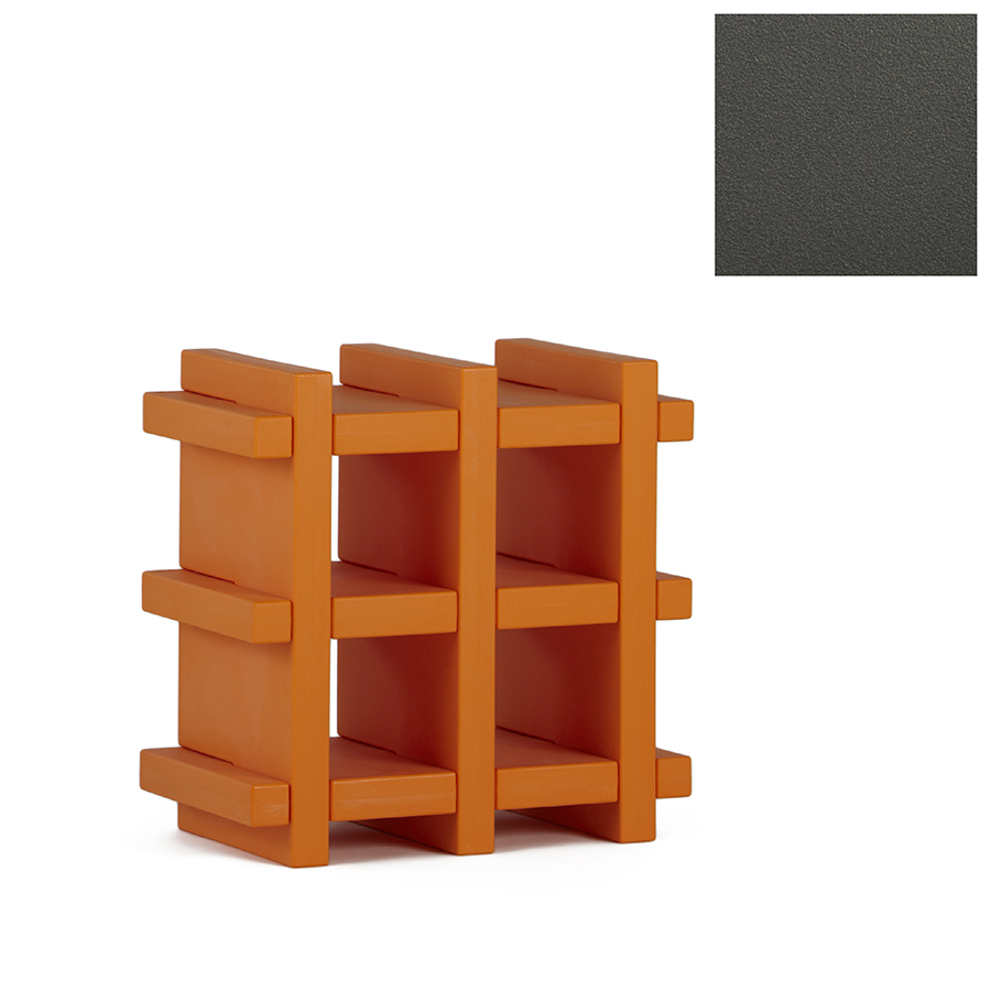 SLIDE bibliothèque MINI BOOKY (Gris éléphant - Polyéthylène)