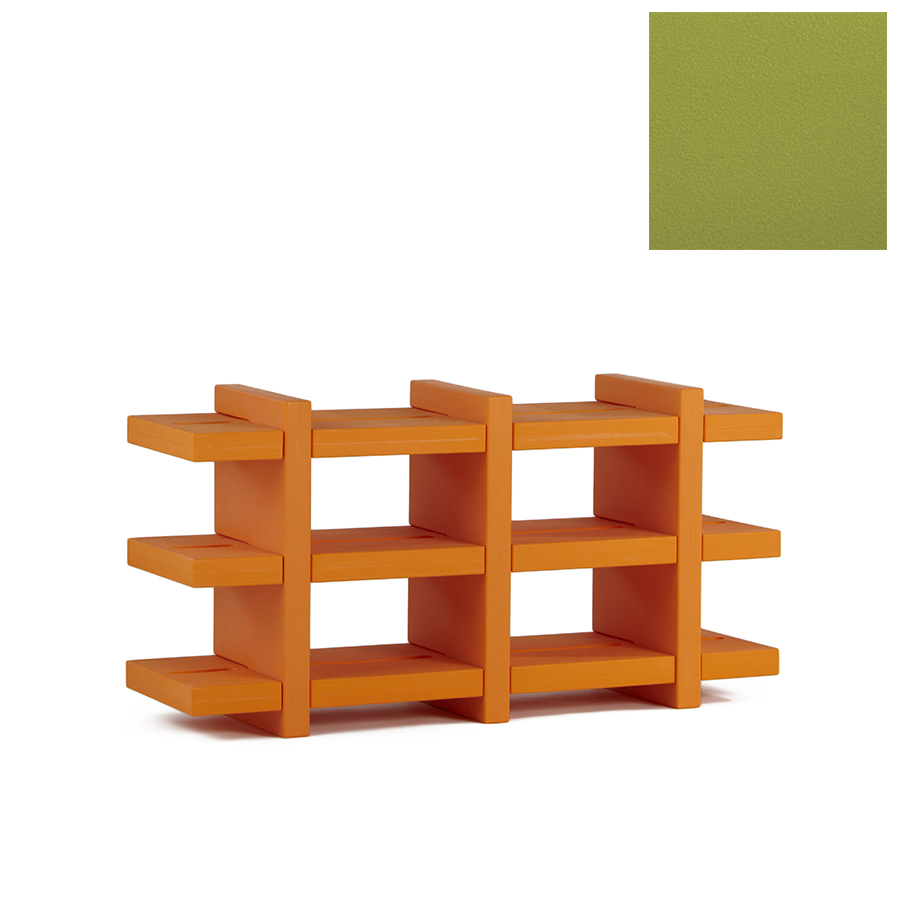 SLIDE bibliothèque BOOKY 3 (Citron vert - Polyéthylène)