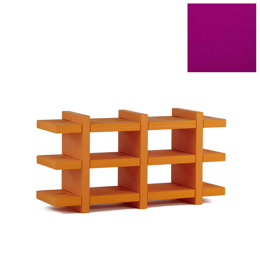 SLIDE bibliothèque BOOKY 3 (Fuchsia - Polyéthylène)