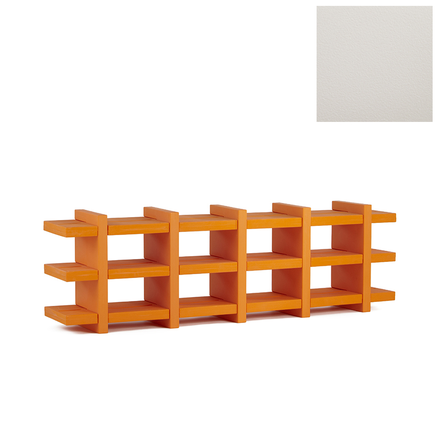 SLIDE bibliothèque BOOKY 5 (Blanc lait - Polyéthylène)