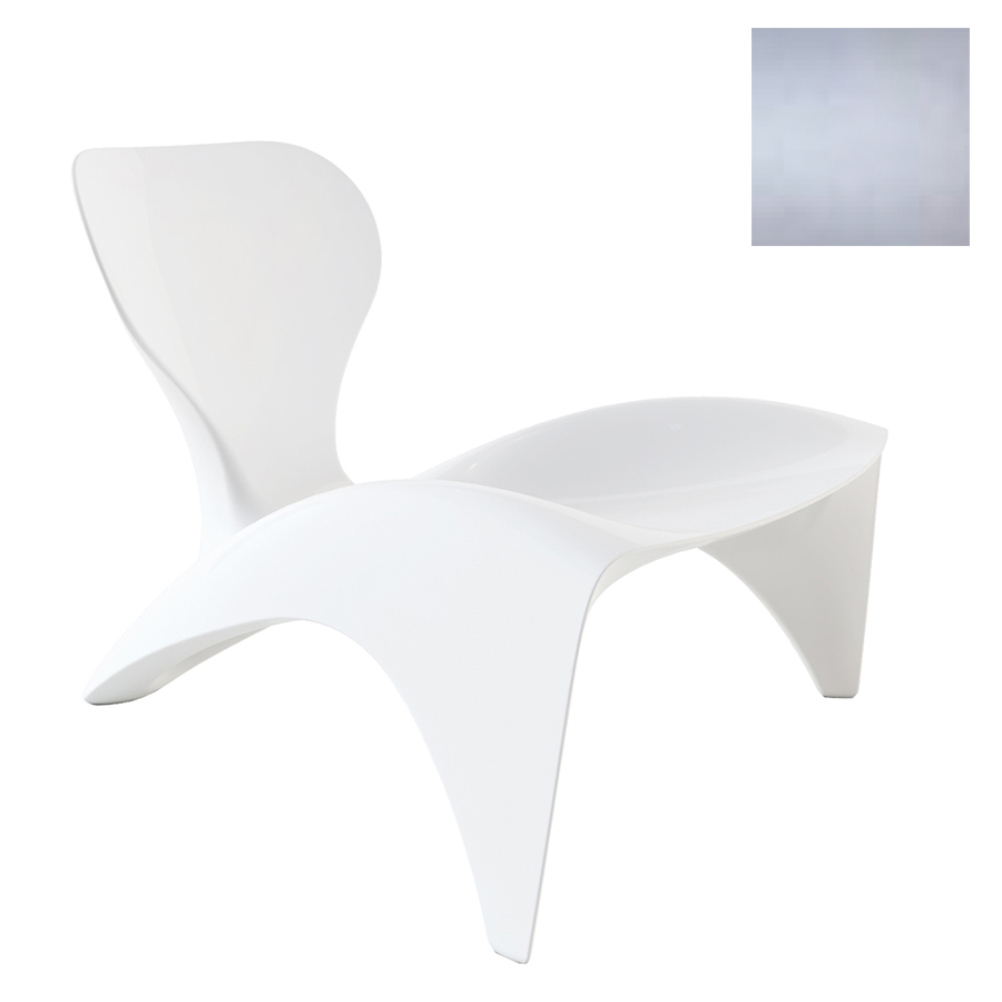 SLIDE fauteuil ISETTA (Argent brillant - polyuréthane)