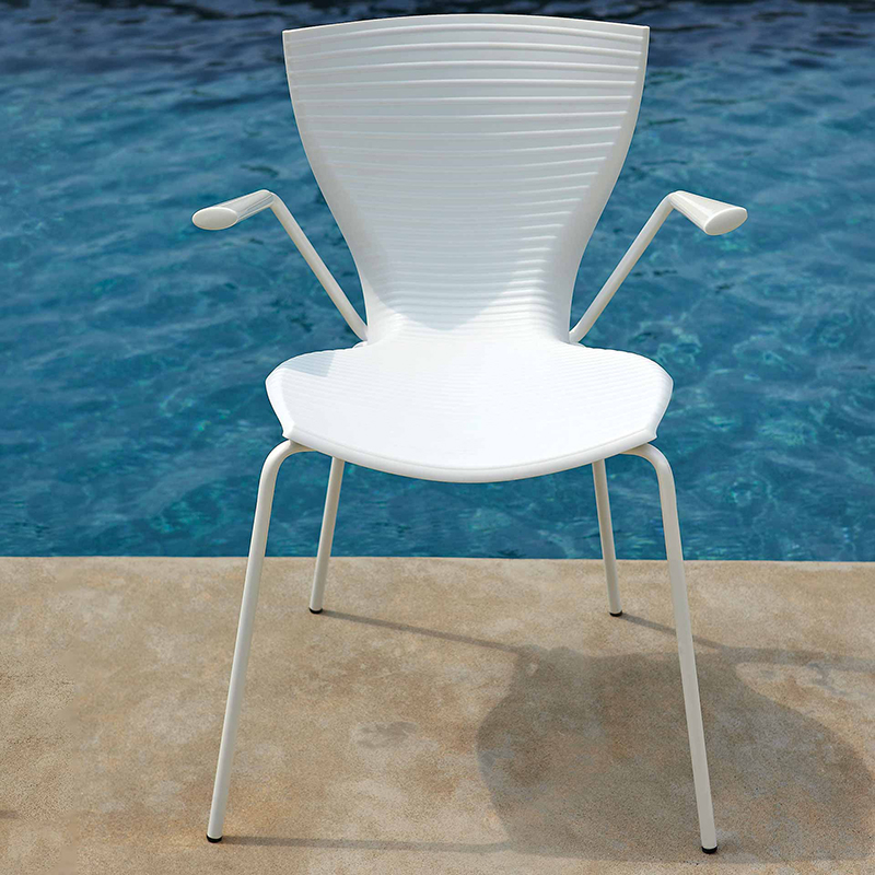 SLIDE set de 2 chaises avec accoudoirs GLORIA