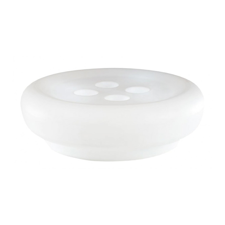 SLIDE table basse / pouf BOT ONE (Blanc lait - Polyéthylène)