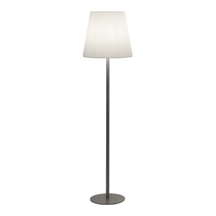 SLIDE lampadaire ALI BABA STEEL H 165 cm (Base en métal galvanisé - Polyéthylène et métal)