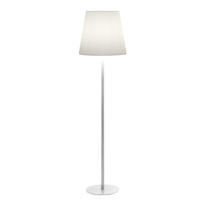 SLIDE lampadaire ALI BABA STEEL H 165 cm (Base blanc opaque - Polyéthylène et métal)