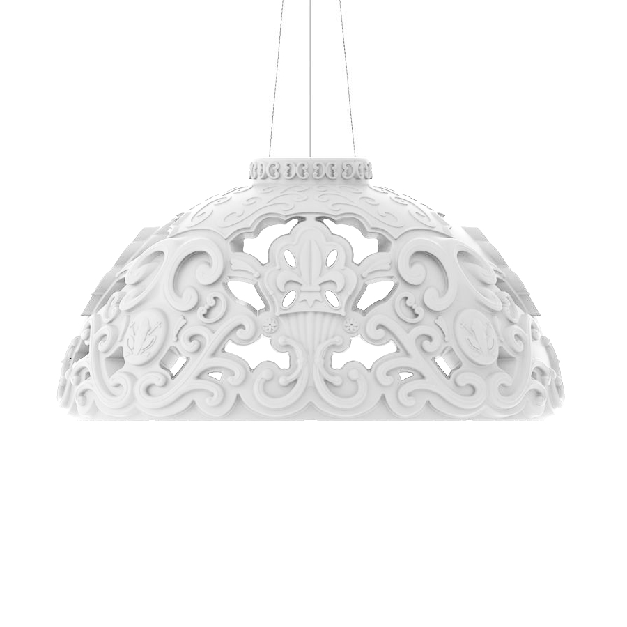 SLIDE lampe à suspension DAME OF LOVE (Blanc lait - Polyéthylène)