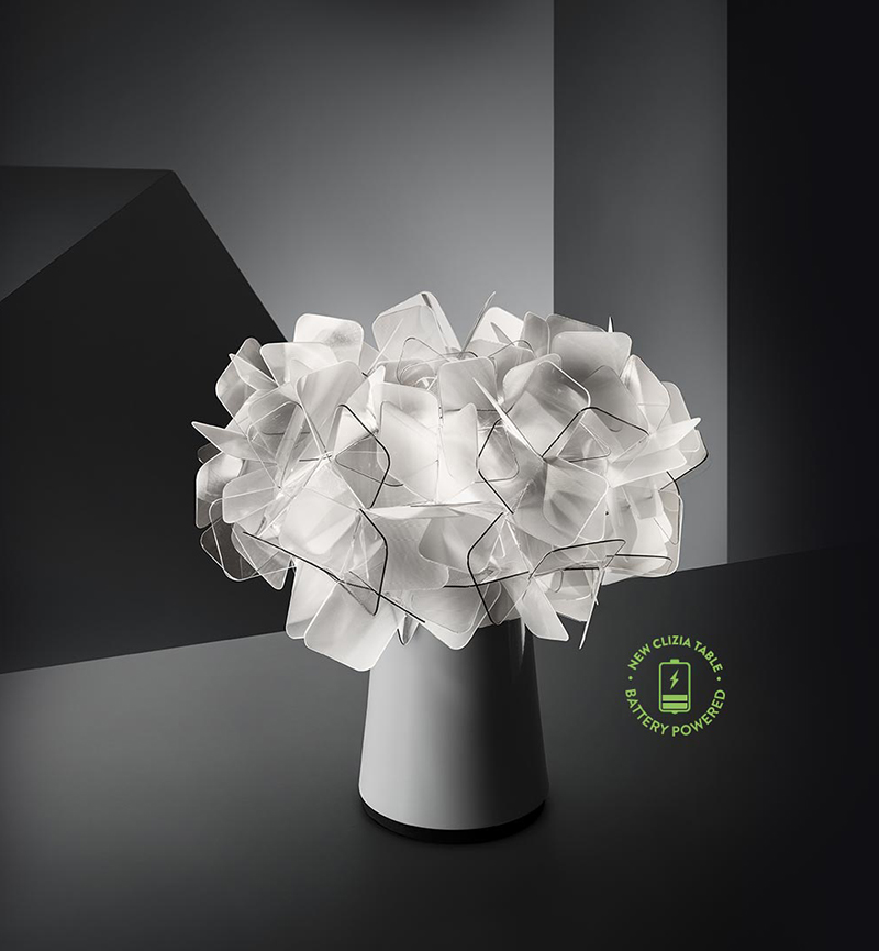 SLAMP table lamp CLIZIA BATTERY POWERED