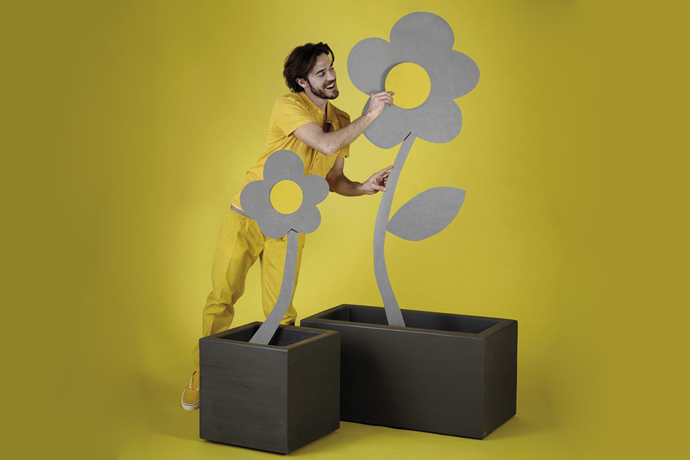 SLIDE pot QUADRA 45 cm