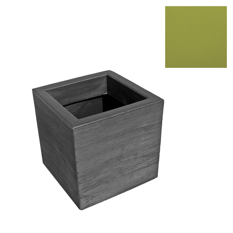 SLIDE vase QUADRA 45 cm (Citron vert - Polyéthylène)