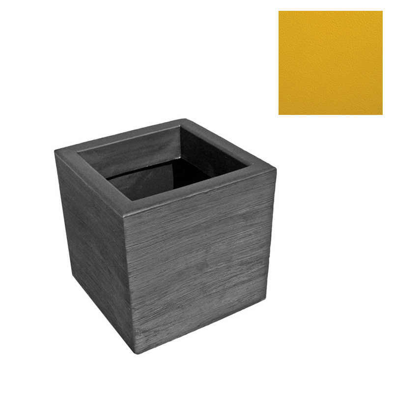 SLIDE vase QUADRA 45 cm (Jaune - Polyéthylène)