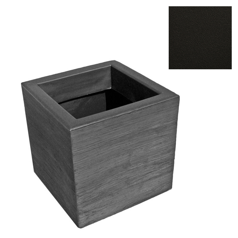 SLIDE vase QUADRA 55 cm (Noir - Polyéthylène)