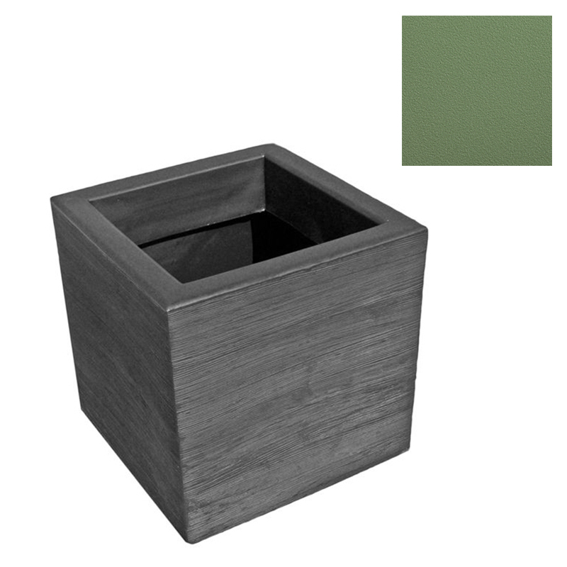 SLIDE vase QUADRA 55 cm (Vert mauve - Polyéthylène)