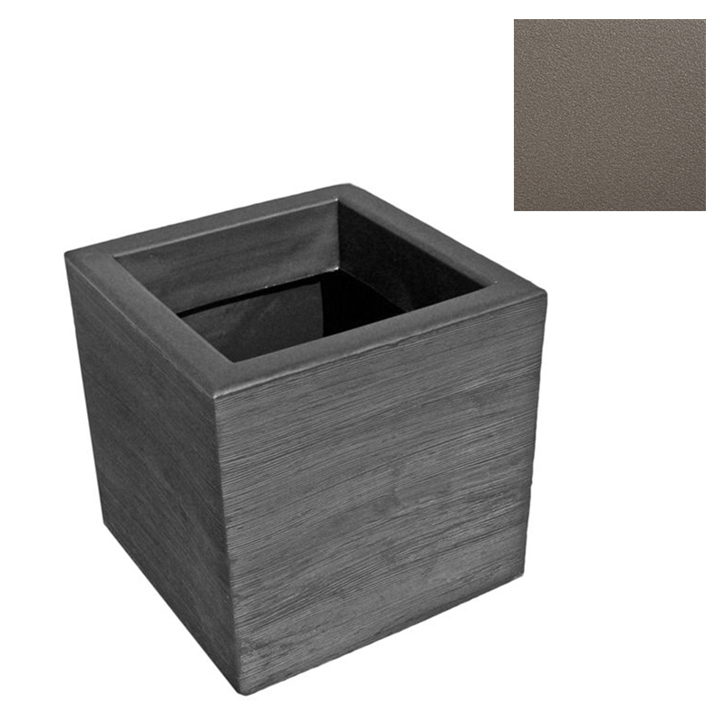 SLIDE vase QUADRA 55 cm (Gris argille - Polyéthylène)