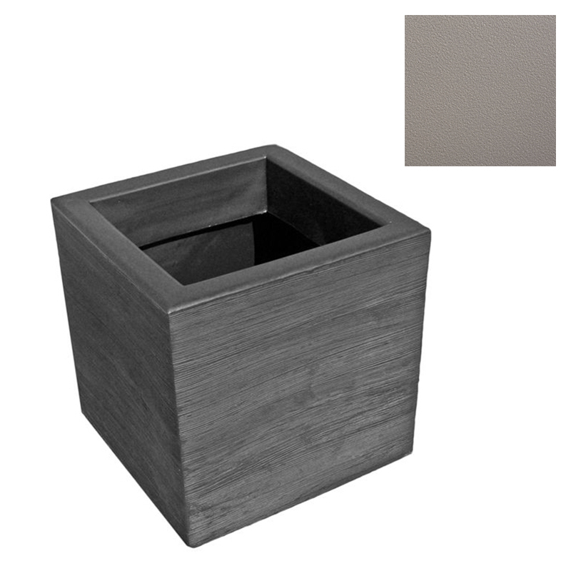 SLIDE vase QUADRA 55 cm (Gris pigeon - Polyéthylène)