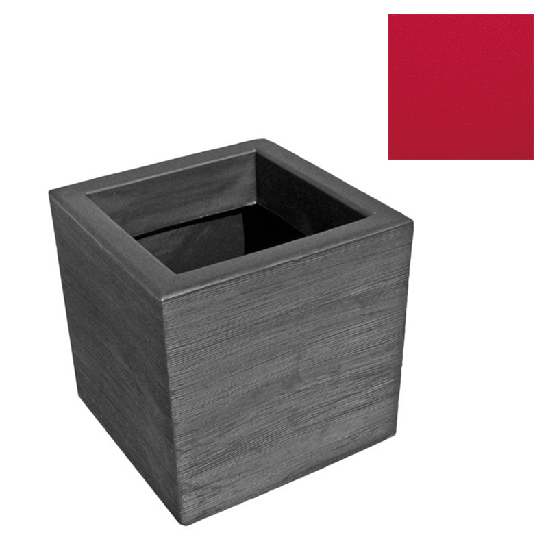 SLIDE vase QUADRA 55 cm (Rouge - Polyéthylène)