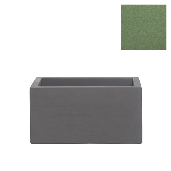 SLIDE vase QUADRA II 90 cm (Vert mauve - Polyéthylène)