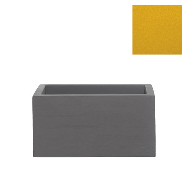 SLIDE vase QUADRA II 90 cm (Jaune - Polyéthylène)