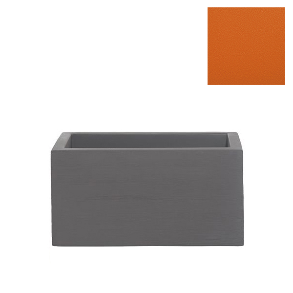 SLIDE vase QUADRA II 90 cm (Orange - Polyéthylène)