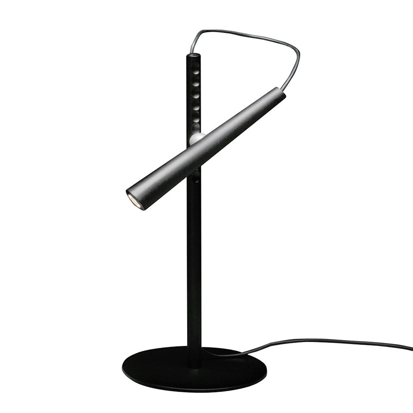FOSCARINI lampe de table MAGNETO (Noir - acier verni, ABS et supermagnete en terres rares)